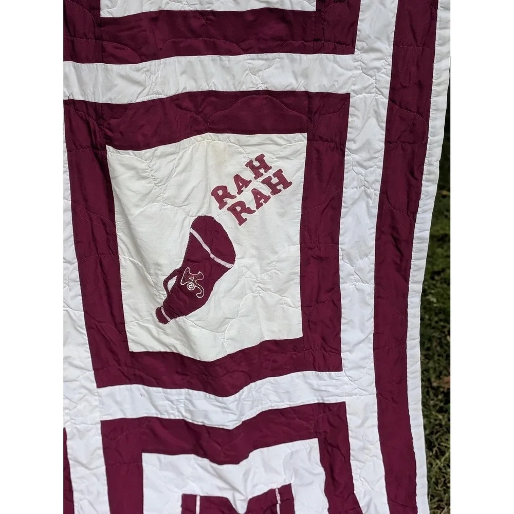 Vintage University of Alabama Crimson Tide Handmade Quilt block design full